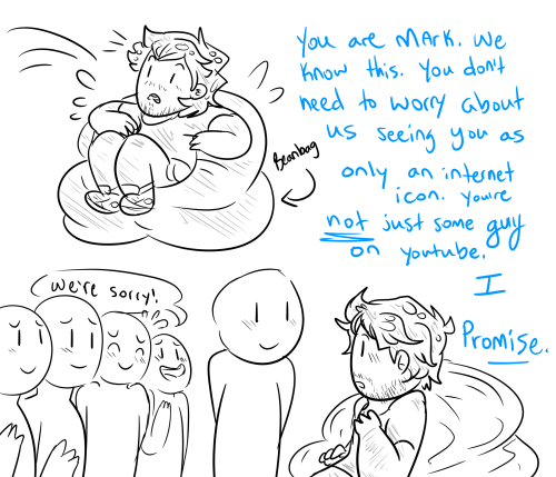 frecklydork:  You’ve done so much good in this world, and you’ve inspired literally millions to spread joy along with you. I hope this little comic made you smile, even if only a moment. 