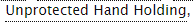 ao3tags: Unprotected Hand Holding  Link 