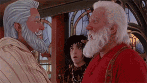 The Santa Clause 2The Santa Clause sequel had a fantastic plastic toy villain of Santa. I absolutely adore how fake and sculpted the plastic Santa looks. Not really a tf, but it is as far as prosthetics go, as it is Tim Allen as a plastic version of himse