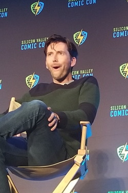 buffyann23: Pics of David from his SVCC panel with Krysten Ritter