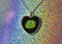 space-grunge: Pepe Necklace Take 20% off with code ‘feelsgood’