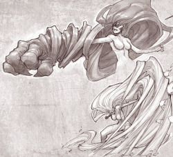 comicbookartwork:  Medusa - Joe Madureira 