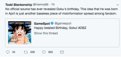 msdbzbabe:  So ya’ll know it’s NOT his birthday lmao  I