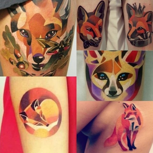 ladyskellington:  therealbarbielifts:  ink-its-art:  Watercolour Tattoos by Sasha Unisex  Omfg  WOAH 