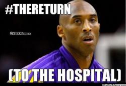 thenbamemes:  #TheReturn to the hospital!   HA! I can just