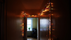 princesslumberjack:  My hallway is always really dark so I hung