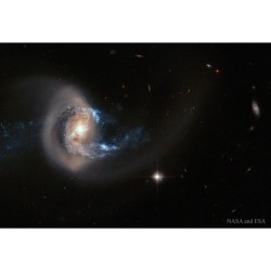 Galaxy NGC 7714 After Collision #nasa #apod #esa #galaxy #collision