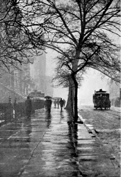 luzfosca:  John Beeby A Wet Foggy Day, New York, 1899 Thanks