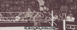 doopity-deactivated20180330:  Cm Punk as he jumps off the rope