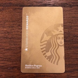 Somewhere I lost my OG @starbucks gold card, so I just got around