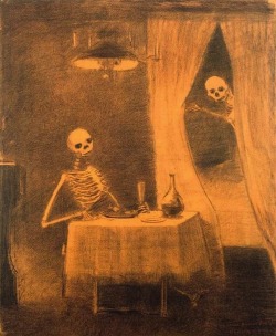  Odilon Redon, La Bataille des os (The Battle of the bones),