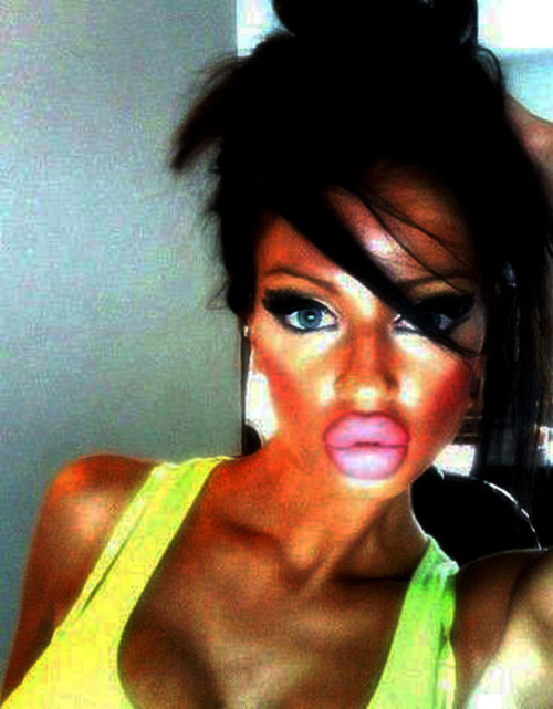 dirtysadisticbastard:  In western society nobody can make you cover your face. Your beautiful facehole is a wonderful fuckhole that is yours to proudly display wherever and whenever you like. Nothing says “I exist for cock!” like turning your mouth