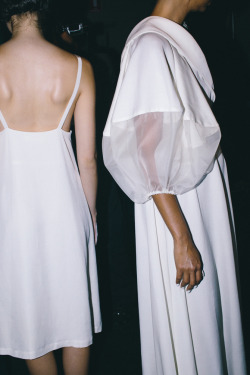 hautebasics:  Gail Sorronda S/S 2016 backstage photographed by