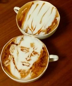 volavolavolavola:  Latte art by Kazuki Yamamoto, aka George.