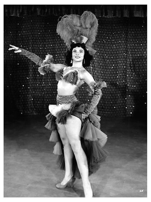 Patti Waggin Appearing in a publicity still for the 1953 Burlesque film: “A NIGHT IN HOLLYWOOD”.. The film was shot at the ‘FOLLIES Theatre’; located in downtown Los Angeles..