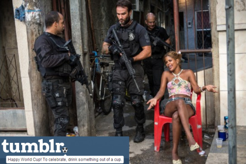 akeppleaday:  “Happy” World Cup, Brazil. (Here are some sources.) 