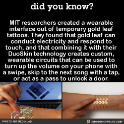 did-you-kno:  MIT researchers created a wearable interface out