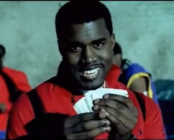 blacknwhitelines:  Kanye 2004 in the mv for Dilated Peoples ft