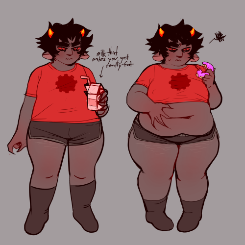 ddeeric:  have some horney (but sfw) karkat tf sequence shit