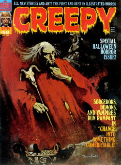 monsterman:Creepy (No.58, Dec 1973)Cover art by Sanjulian