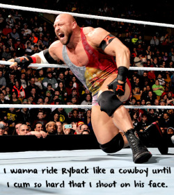 wrestlingssexconfessions:  I wanna ride Ryback like a cowboy