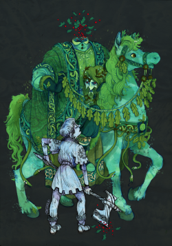 chechula:  sir Gawain and the Green Knight for my Monthly monster