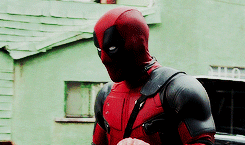 gifdeadpool:  You’re looking very alive. HA! Only on the outside!