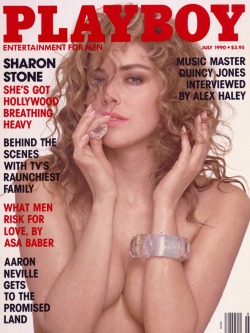 gotcelebsnaked:   Sharon Stone - Playboy Magazine (July 1990)