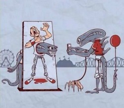 funnyandhilarious:  The funniest Alien art I’ve seen so farFunny