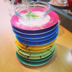 That #sushi train stack #fatties @ckrystisk @rollw_thepunches