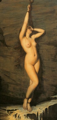 dfordoom:  Arthur Hill, Captive Andromeda, 1876. More paintings