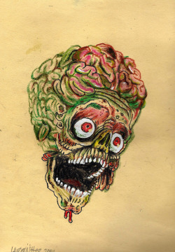 vampirestatebuilding:  Reblogging my Mars Attacks martian crayon