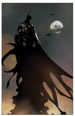 thehappysorceress:  The Batman by Oscar Bazaldua Nava 