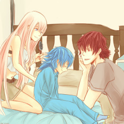 mikai-art:  Aoba: HeheheHaruka: Aoba~ I haven’t even touched