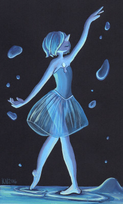 coloredwish:  Blue Pearl performing If she can’t control water