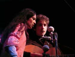 bobdylan-n-jonimitchell:  Joan Baez and Bob Dylan, The Newport