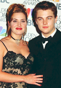  Kate Winslet and Leonardo DiCaprio @ Golden Globes in 1997 and