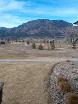 View from the housing office on Fort Carson! We got our house