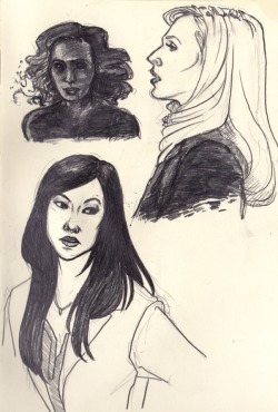 some Hannibal ladies doodles. Still need to do Abigail, Bella