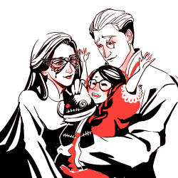 japhers:  fabulousness and poor eyesight runs in Family Bayonetta