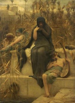 sakrogoat:  Arthur Hacker - By the Waters of Babylon 