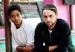 ikonicgif:  Alfie Enoch and Jack Falahee at Westfield Century