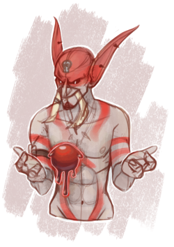 sad4ppleart: i sketched this bloodtroll so ye i might refine