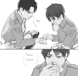 oekaki-chan:  Levi is father material.