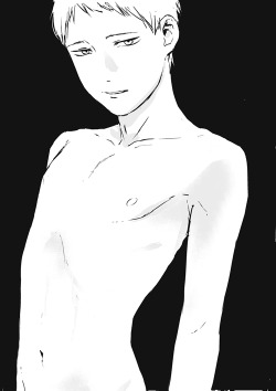 garakuta-collection:  私の理想とせんとするこの年頃の体を描いてみたが難しかった。そしていまいち描けなかった・・普段裸を描かないので描いていると次第に記憶の抽斗の奥にあった男と女の体の違いとか思い出してきて以外と覚えているもんだな