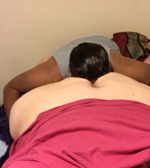 lovemenofallsizes:  He loves eating my ass  As would I…