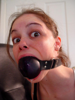severeabuser:  When you restrain a slut and strap a monster like this into her mouth, her expression is one of pain. When you tell her â€œGood! After you have a little time to get used to this, Iâ€™ll start moving you up to the large ones!â€, you get
