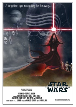 obibillkenobi:  Old meets new in this groovy poster by Ollie
