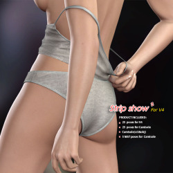Strip Show II V4 PRODUCT INCLUDES: 25 poses for V4 1 pose for