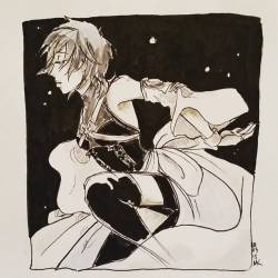 mk-otro:  #inktober Day 3: Aquaaaaa #kingdomhearts #birthbysleep